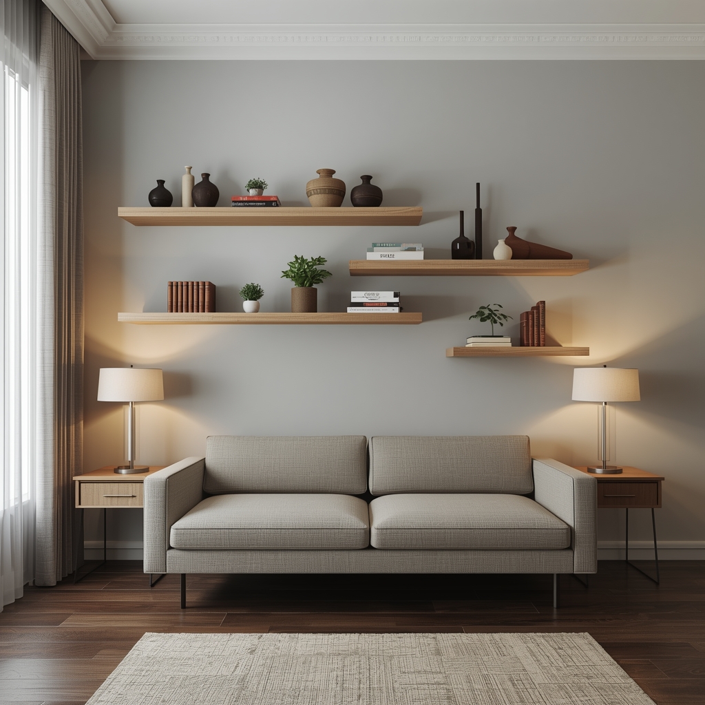 Mensola a muro su misura In laminato legno