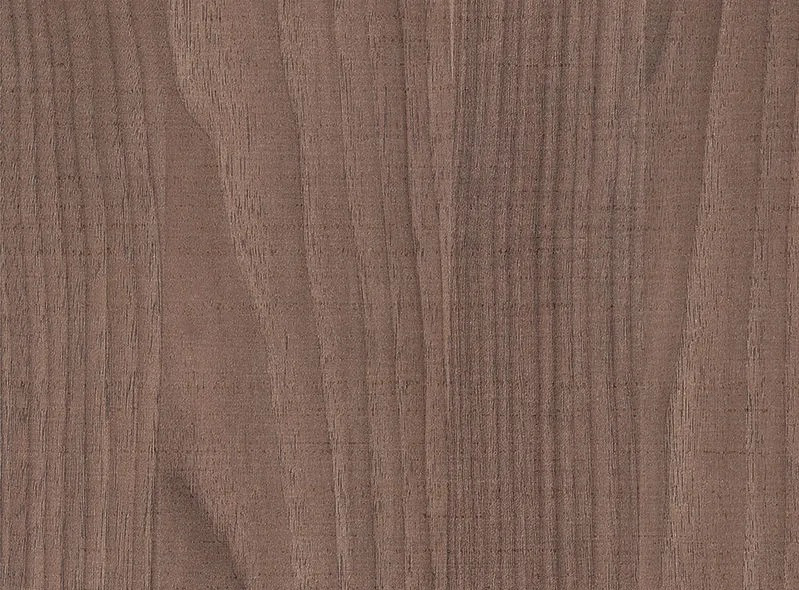Mensola su misura in laminato Noce Pireus effetto tranchè per nicchie con fresature laterali